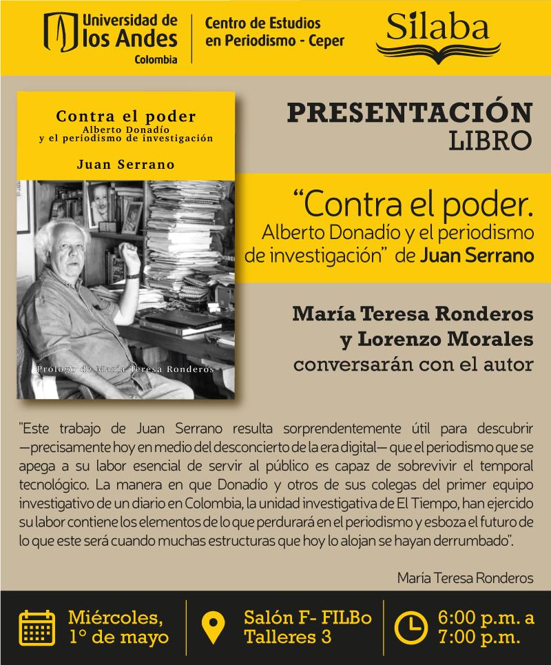 Presentación libro: Contra el poder: Alberto Donadio y el periodismo de investigación