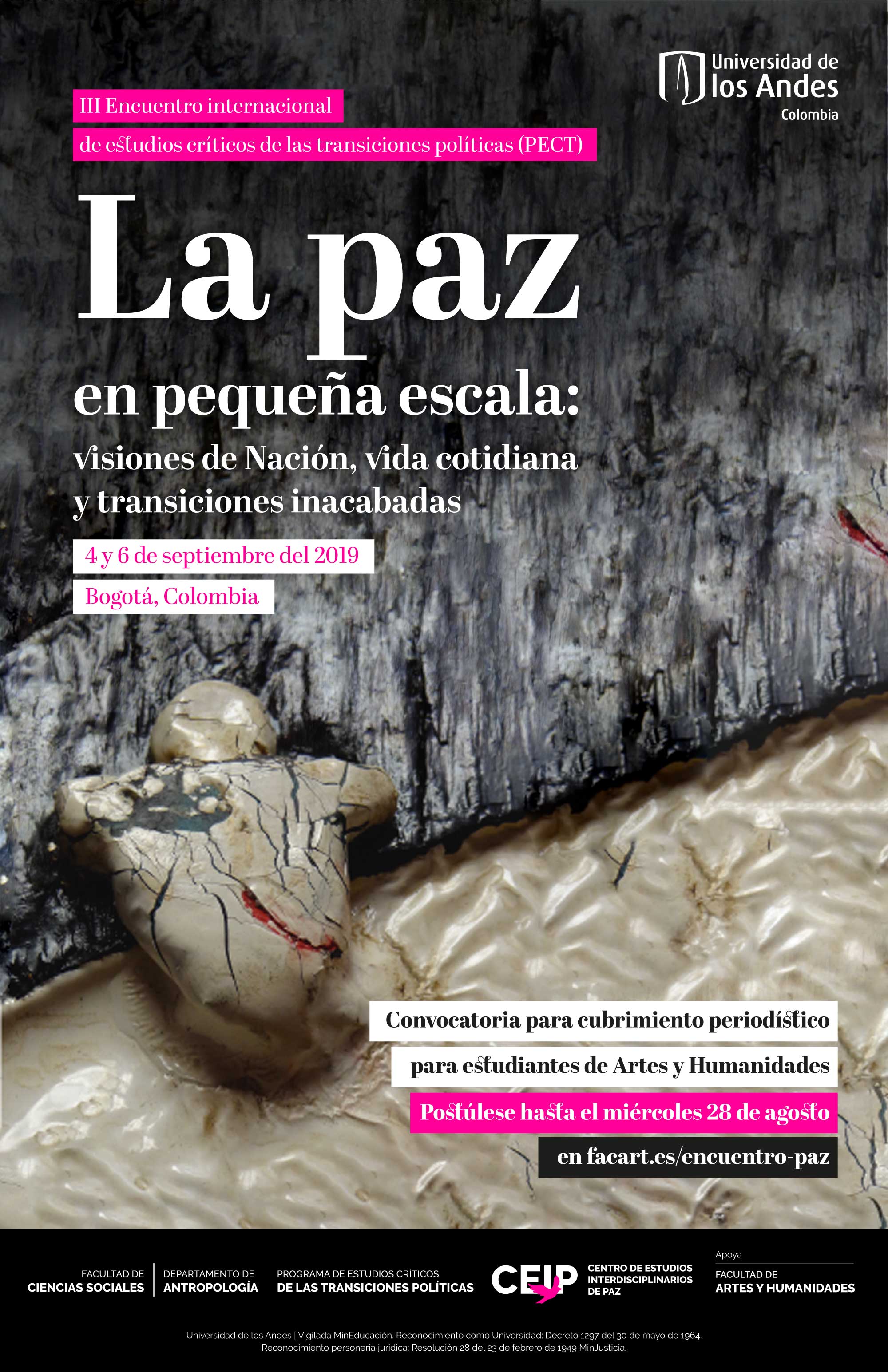 Convocatoria para cobertura periodística  – La Paz en Pequeña Escala: Visiones de Nación, Vida Cotidiana y Transiciones Inacabadas