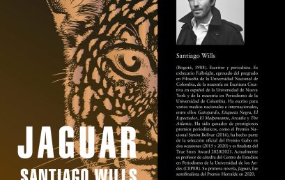 Conozca Jaguar, la novela más reciente del profesor Santiago Wills