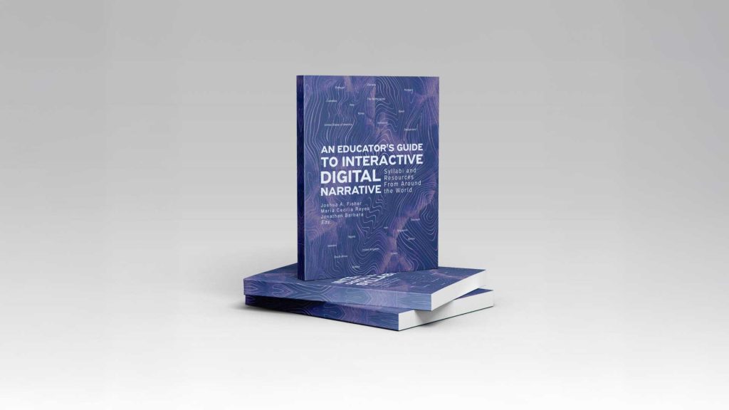 El libro es una colección de recursos pedagógicos en torno a la enseñanza de la narrativas digitales interactivas.